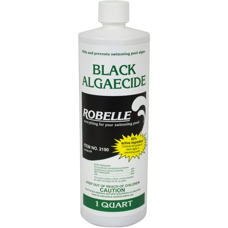 Robelle Black Algaecide for Swimming Pools, Quart