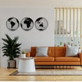 thumbnail image 4 of DEKADRON Three Metal World Map Globes, Round Metal World Map Wall Art, Metal Wall Decor, Metal Wall Art, 4 of 4