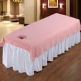 thumbnail image 5 of TISHITA Professionnel Respirant Lavable Coton Table de Massage Lit Housse de Coussin Ajustée Drap Rose, 5 of 5