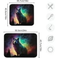 thumbnail image 3 of Coolnut Galaxy Wolf Dish Drying Mat for Kitchen Counter, Ultra Absorbent Reversible Microfiber Dishes Drying Rack Pad Heat-resistant Mats 18x24in Home Decor, 3 of 7