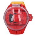 thumbnail image 3 of Mini coche de control remoto juguetes de reloj de carga USB dibujos animados lindos muñecas carreras de relojes niños niñas Rojas, 3 of 10