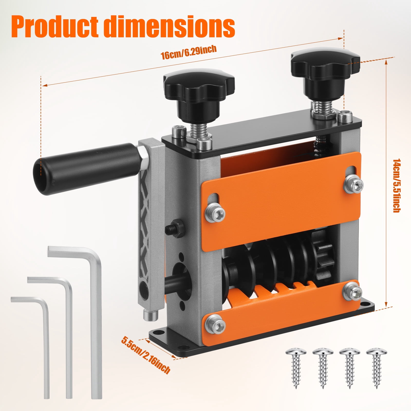 TMWEFUSC Hand Crank Wire Stripper Drill Driven Cable Stripper Machine Adjustable Manual Copper Cable Peeler Tool with 6 Feeding Hole for Scrap Wire