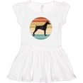thumbnail image 3 of Inktastic Doberman Dog Retro Sunset Girls Baby Dress, 3 of 5