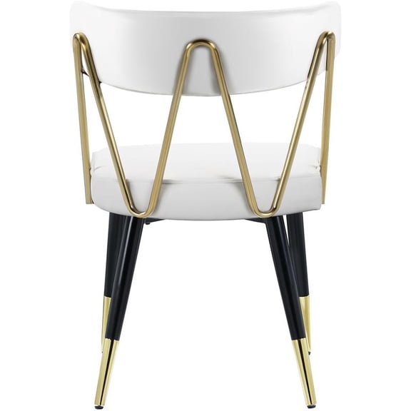 Meridian Furniture Rheingold White Vegan Leather Dining Chair (Set of 2)