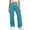 C Blue A, variant on Hiking Pants Women Button Zip High Waisted Cargo Pants Casual Climbing Straight Leg Pants with Pockets L