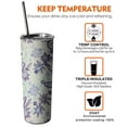 thumbnail image 6 of 20 OZ Skinny Tumbler Paisley Design Coffee Tumblers with Lid and Straw,Stainless Steel Vacuum Insulated Travel Coffee Mug Cup Gifts for Drinking Coffee Cafe, 6 of 7