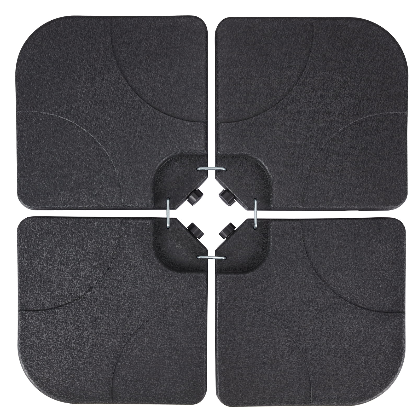 AVAWING 4Piece Square Umbrella Base Stand, Cantilever Offset Patio