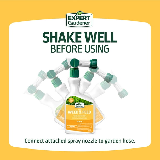 Expert Gardener Weed and Feed Fertilizer Ready to Spray 32 oz
