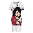 thumbnail image 4 of Vestido suelto con bolsillos de muñeca asesina japonesa, vestidos de verano para mujer, ropa de estilo coreano., 4 of 7