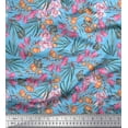 thumbnail image 1 of Soimoi Rayon Fabric & Orchids Floral Print Fabric by Yard 56 Inch Wide, 1 of 1