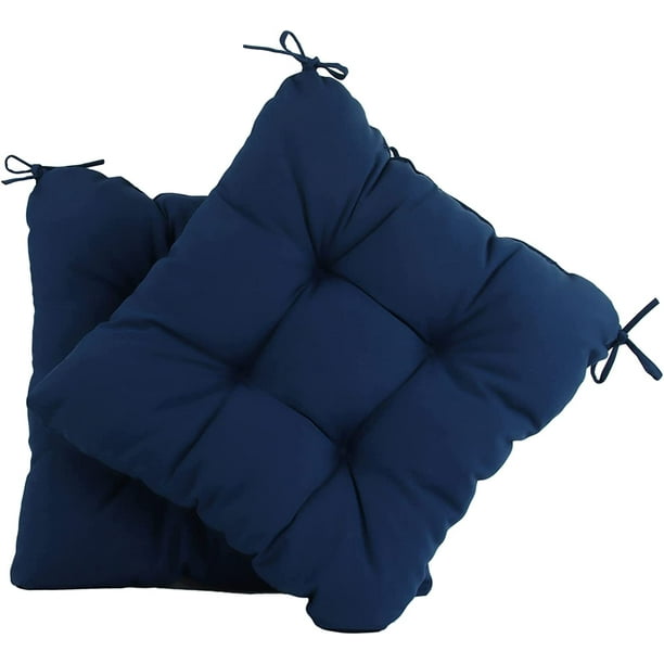 Square Outdoor Seat Cushion 20x20, 2 Pack Tufted Patio Furniture Chair