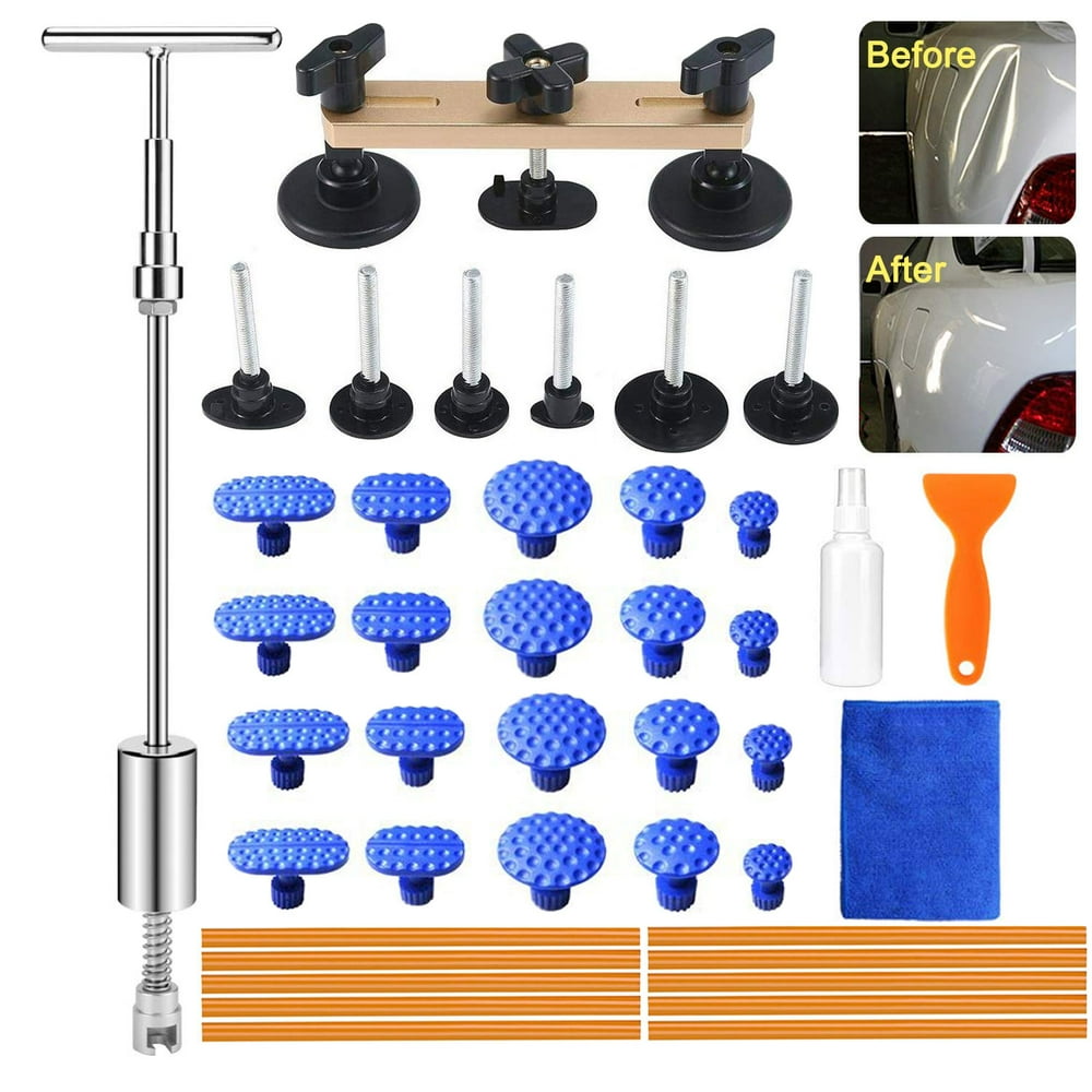 Pro Paintless Dent Removal Repair Puller Tools Kits Dent Lifter Car