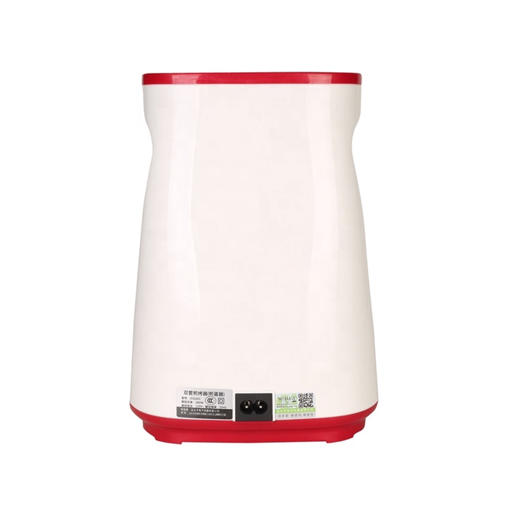 Hands-Free Automatic Electric Vertical Nonstick Easy Quick Egg Cooker Breakfast Egg Sausage Roll Machine Egg Roll Maker Egg Master Double Holes 2 Grill Tubes
