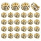 thumbnail image 1 of Uxcell 40Pcs 8mm Cuentas de Strass de Gran Agujero, Cuentas Espaciadoras Europeas en Granel (Oro Brillante), 1 of 5