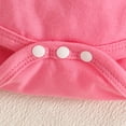 thumbnail image 5 of CAICJ98 Baby Girl Clothes Fall Winter Outfit Long Sleeve Ruffle Romper Plaid Skirt Bow Headband 3 Pcs Set (Pink,6-9 Months), 5 of 7