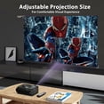 thumbnail image 5 of Excelvan BL-90 1000 Lumens 130 Inch Multimedia Portable LCD Projector Support 1080P 20,000 Hour Lamp Life HDMI/ TV/ SD Card/ AV/ VGA/ USB For Home Entertainment, 5 of 10