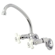 Elements of Design Single Handle Centerset Kitchen Faucet with Deck Sprayer