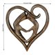thumbnail image 4 of Naiovety Escultura de en forma de corazón, artesanía rústica, casa de campo, decoración para fiesta de boda, coleccionables para el hogar, Decoración Corazón Naiovety HA028366-02B, 4 of 6