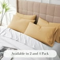 thumbnail image 4 of Southshore Fine Living, Inc. King Pillow Cases Set of 4, Large 20" x 40" for King Pillows, Gold, 4 of 8