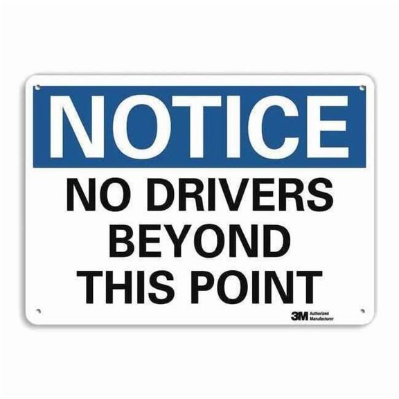 Lyle Rflctv Loading&Unload Sign,10x14in,Alum U5-1361-RA_14X10