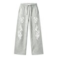 thumbnail image 4 of CONZONE Big Boys Baggy Sweatpants Y2K Graphic Joggers for Boys Drawstring Fall Winter Athletic Trousers with Pockets, 4 of 5