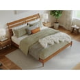 thumbnail image 3 of AFI Savannah King Solid Wood Low Profile Platform Bed, Light Toffee, 3 of 12