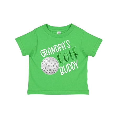 

Inktastic Grandpa s Golf Buddy with Golf Ball Boys or Girls Toddler T-Shirt