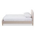 thumbnail image 3 of Baxton Studio Mia Mid-Century Light Beige Fabric Upholstered Full Size Platform Bed, 3 of 5