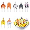 thumbnail image 2 of Bewildely Palillos de comida para perros, tenedores de frutas, postre impermeable, pastelería, galleta, palillos de dientes, vajilla de animales Cocina y Comedor, 2 of 6