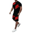 thumbnail image 1 of Men's 3D Printed Short Suits Men Suit Jacket Sleeve Suit Tropical Sports Short Suit for Men Prom Suits Men Shorts Athletic Performance Summer Tuxedo Jacket Men Suit Outfit Suits for Men, 1 of 3