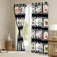 thumbnail image 3 of Construction Curtains 30%-50% Blackout Truck Tractor Curtains ,Cartoon Excavator Bulldozer Vehicle Car Curtains & Drapes Black White Checkered Window Curtain, 3 of 6