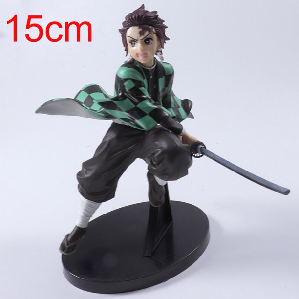 Figura de Demon Slayer de Anime, juguetes de Kimetsu no Yaiba, Kamado, Tanjirou, Agatsuma, Zenitsu, Kamado, Nezuko, regalo de PVC de 18cm Gong Bohan LED