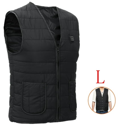 Winter 5V USB Men's Electric Heated Waistcoat Washable Fashionable  Winter Heated Vest Jacket Fast Warm-Up Coat Jacket Efficient Warmth Polyester Fibers Heated Vest for Winter