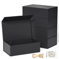 thumbnail image 1 of Caja de regalo RYDDOY negra, paquete de 5 unidades, 24 x 15 x 7,5 cm, con cierre magnético, 1 of 8