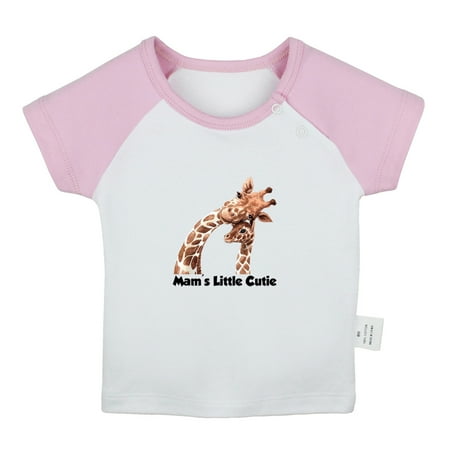 

Cute Like Mom Cool Like Dad Funny T shirt For Baby Newborn Babies Animal Giraffe T-shirts Infant Tops 0-24M Kids Graphic Tees Clothing (Short Pink Raglan T-shirt 6-12 Months)