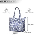 thumbnail image 5 of Flower Women's Large Weekend Travel Bag Moving Canvas Handbag Thick Double Layer Beach Weekend Travel Unisex Hospital Maternity Delivery with Toiletry Waterproof, 5 of 5