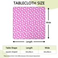 thumbnail image 2 of Cute Halloween Ghosts Pattern Square Fitted Tablecloth with Elastic Edge,Square Table Cover,Washable Elastic Table Cover for Home Kitchen Party Decor 34"x34", 2 of 6