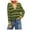 Green, variant on TJAZFJPA Womens Sweaters Plus Size Crew Neck Sweater Stitching Striped Sweater Lapel Loose Plus Size Sweater Women Fall Sweaters for Women 2024 Pumpkin Plus Size Mock Neck Sweater