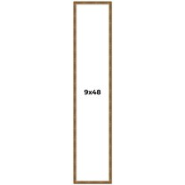 9x48 Frame Gold Kingsley Distressed Solid Wood Picture Frame Width 0.75 Inches | Interior Frame