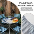 thumbnail image 2 of Oil Painting Round Tablecloth for 45-54 Inch Tables,Fitted Table Cover with Elastic Edge,Modern Abstract Colorful Smear Aesthetic Waterproof Outdoor Table Cloth Protector for Patio Garden Dinner, 2 of 9
