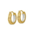 thumbnail image 3 of Gem & Harmony Diamond Cut Hoop Earrings in 14K Yellow Gold for Women, 3 of 6