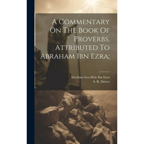 A Commentary On The Book Of Proverbs, Attributed To Abraham Ibn Ezra; (Hardcover)