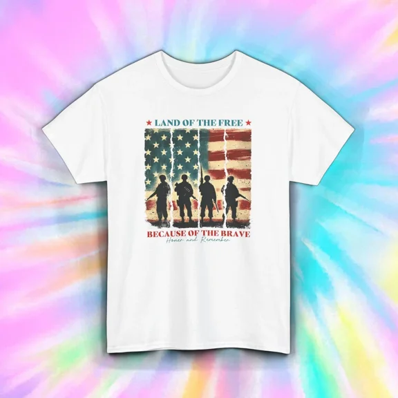 Hot Trending Land Of The Free Because Brave Soldier American Flag Design Preview Only
