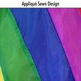 thumbnail image 4 of In the Breeze Rainbow Diagonal Sections - 50 Inch Windsock - Colorful Hanging Decoration - Red, Orange, Yellow, Green, Blue, Purple, 4 of 4