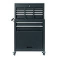 thumbnail image 6 of Gzxs 6-Drawer Rolling Tool Chest, Tool Cabinet Box with Wheels and Drawers, Tool Cabinet Storage Box, Adjustable Shelf, Portable with Wheels and Lock for Warehouse, Repair Shop (Black), 6 of 6