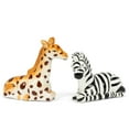 thumbnail image 2 of Abbott Collection 27-KITSCH-202 Giraffe & Zebra Salt & Pepper, Brown/Black, 2 of 2