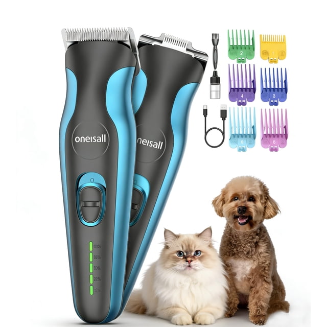 Cortapelo para perros oneisall inalámbrico silencioso recargable