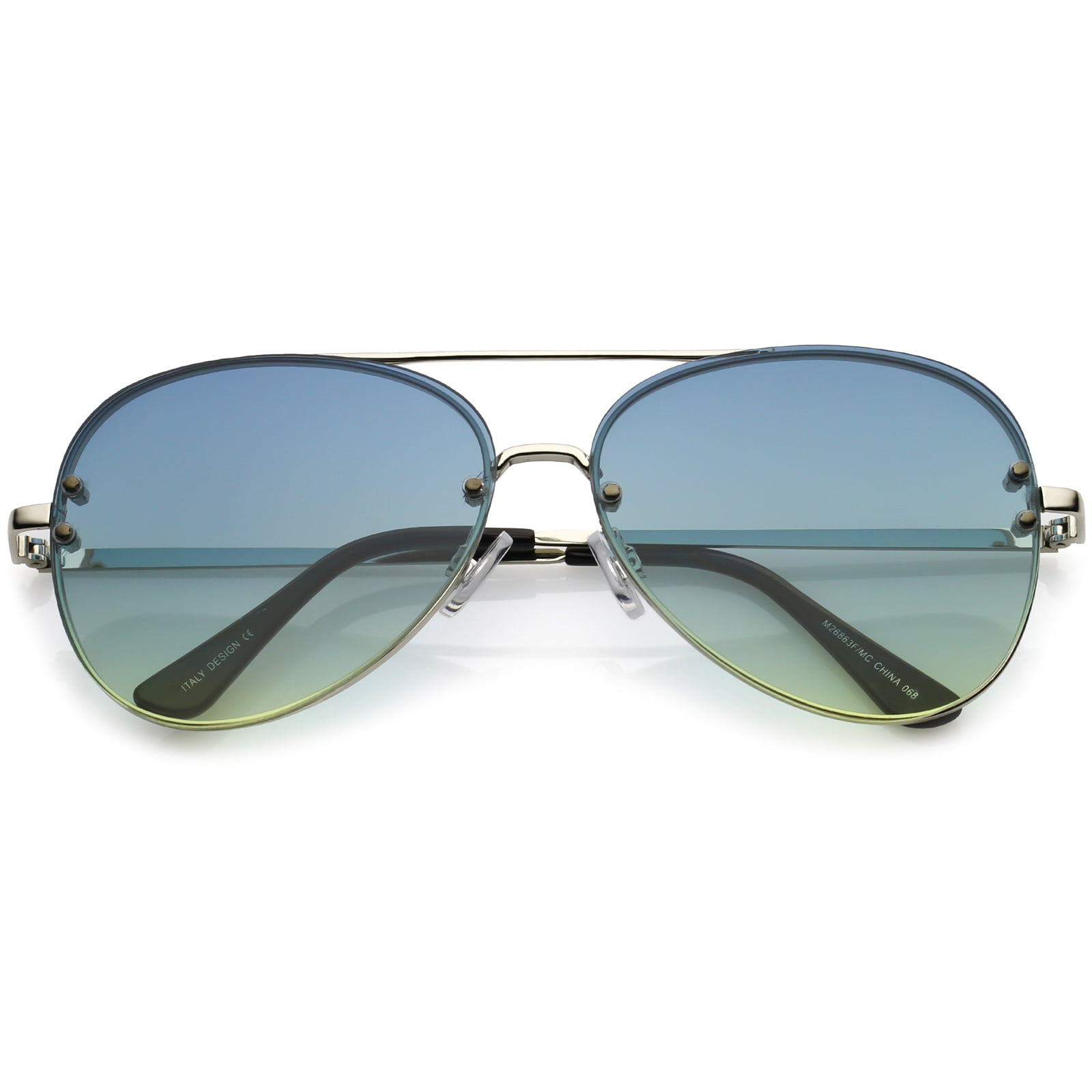 61mm gradient lens aviator sunglasses