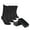 Black, variant on ELYFER Men's Bamboo Dress Crew Socks - 4 Pairs with Gift Box - Ultra Soft, Breathable, Casual, Seamless Toe Business Calf Socks for Men