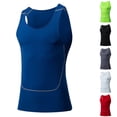 thumbnail image 3 of RYRJJ Men's Sleeveless Shirt Running Sports Base Layer Tank Top Quick Dry Athletic Workout Shirt(White,XL), 3 of 3